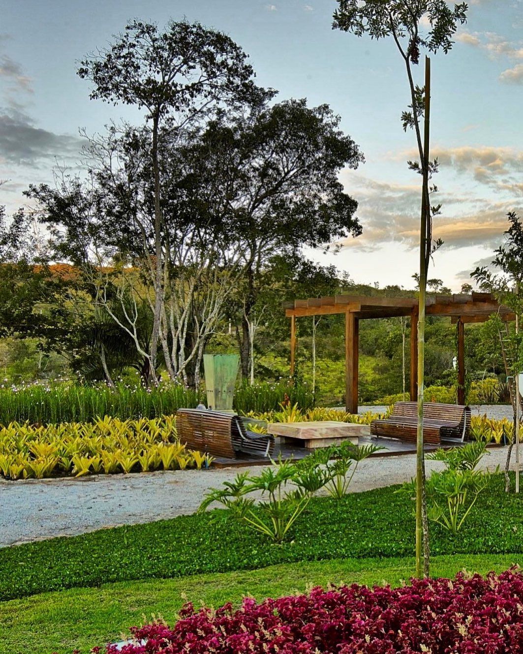 Paisagismo em área de convivência